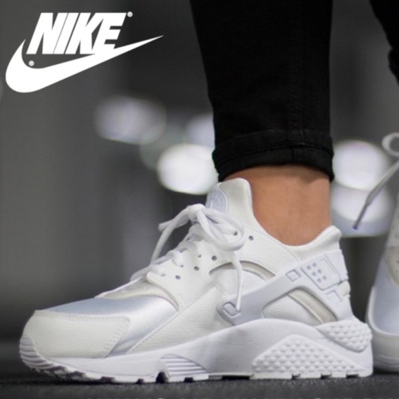 nike huarache platinum white